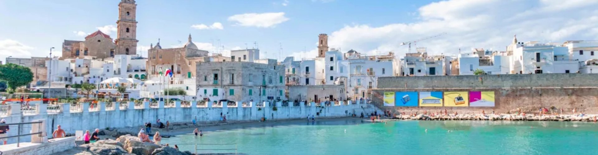 Nightlife scene in Monopoli, IT