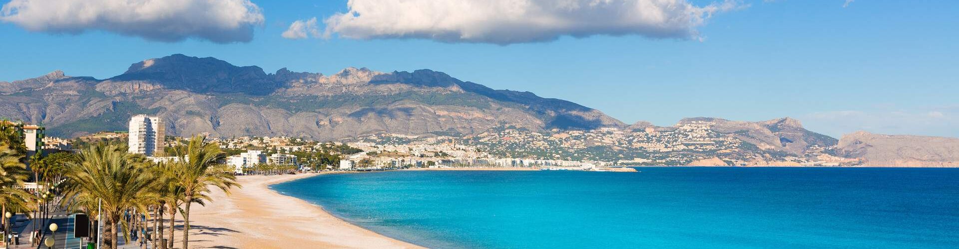 Alicante nightlife landscape