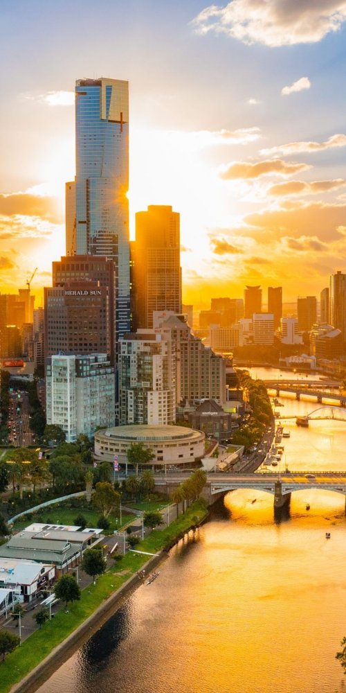 Nightlife ambience in Melbourne, VI, AU