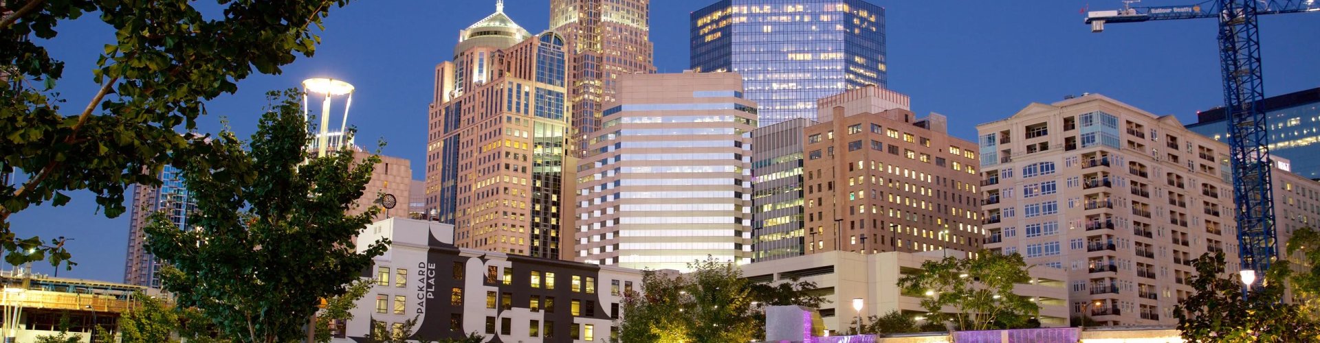 Charlotte night skyline