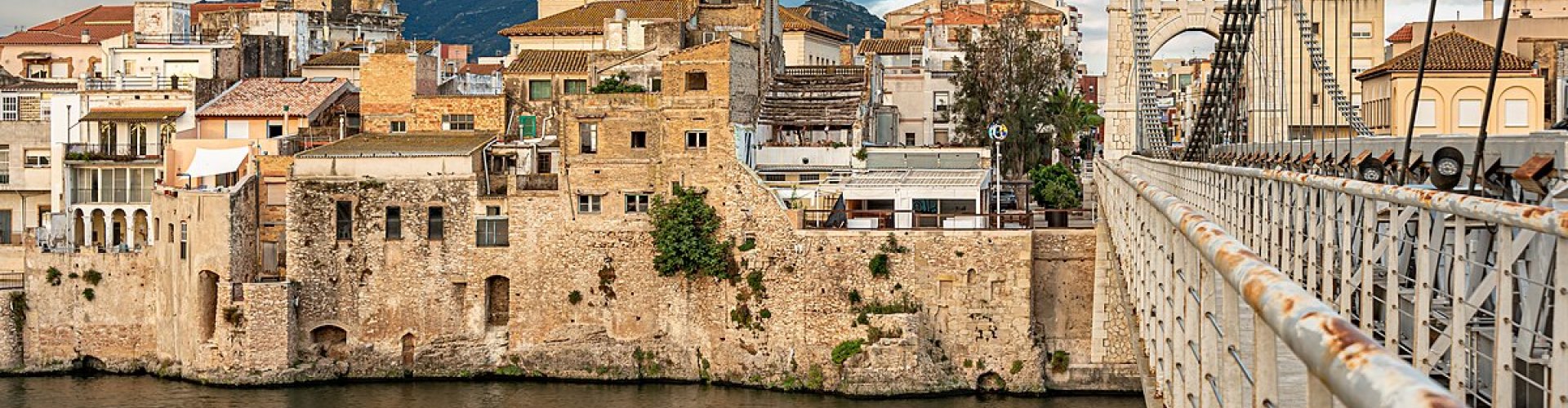 Night view of Amposta, ES nightlife