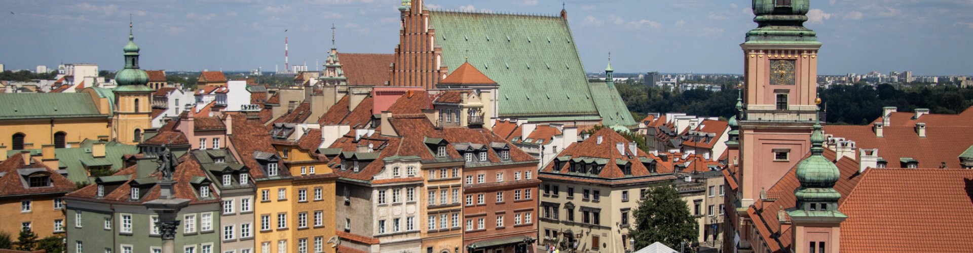 Nightlife landscape of Warsaw, PL