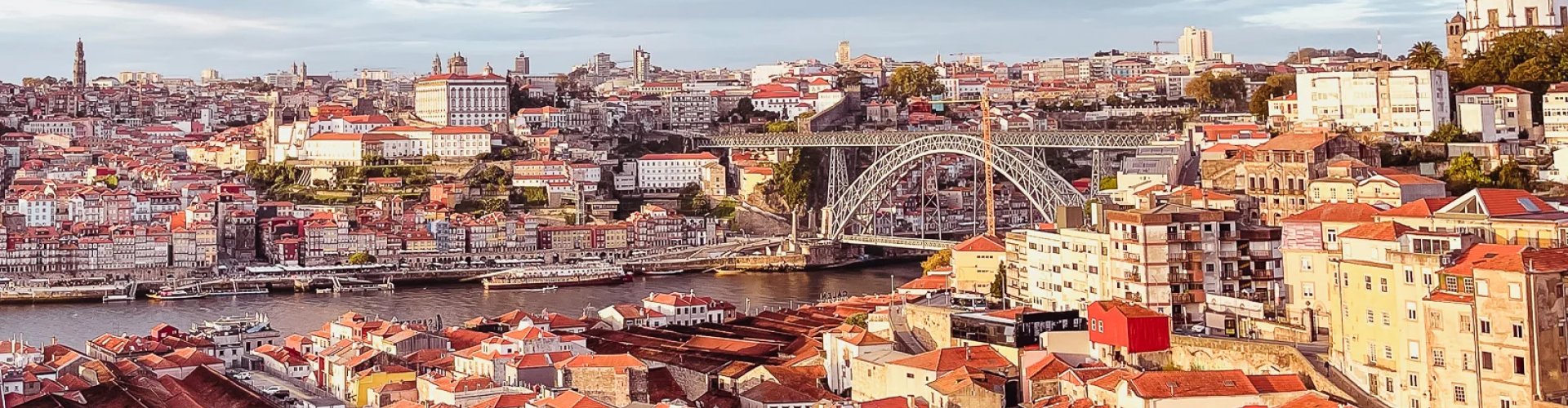 Lisbon nightscape with lights and city views