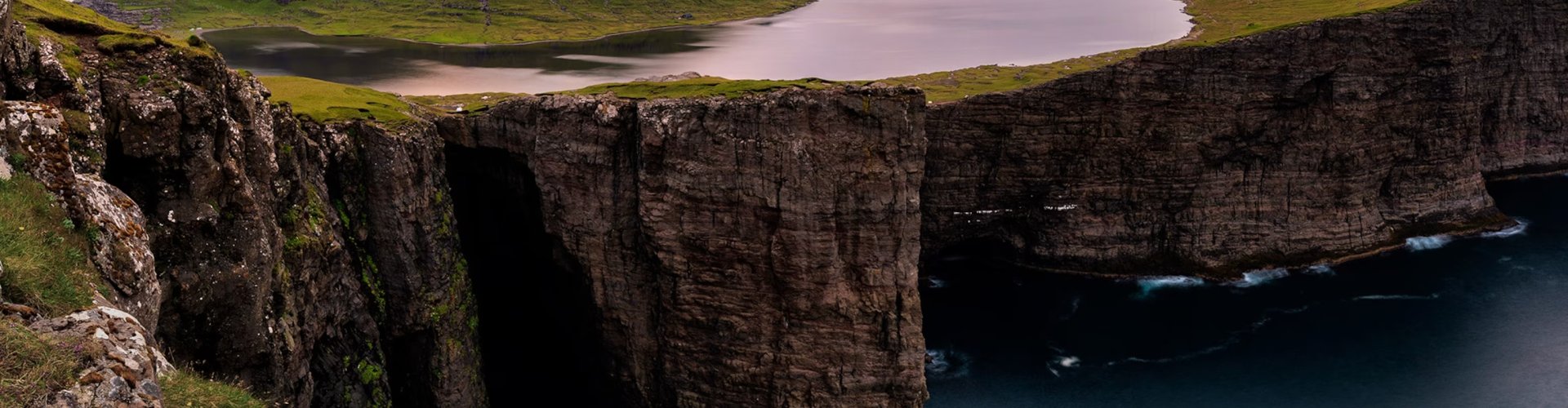 Faroe Islands nightlife landscape