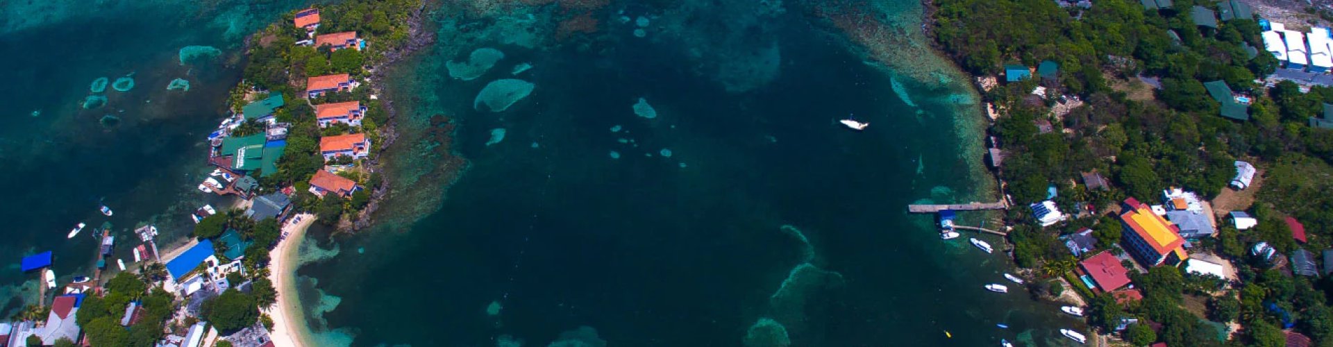 Nightscape of Roatán nightlife