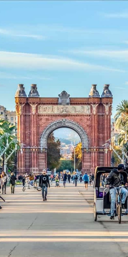 Nightlife ambience in Barcelona, ES