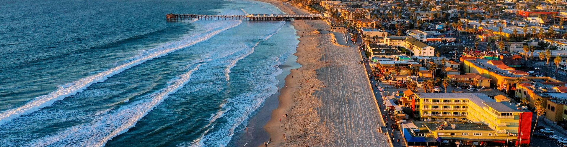 San Diego nightlife panorama