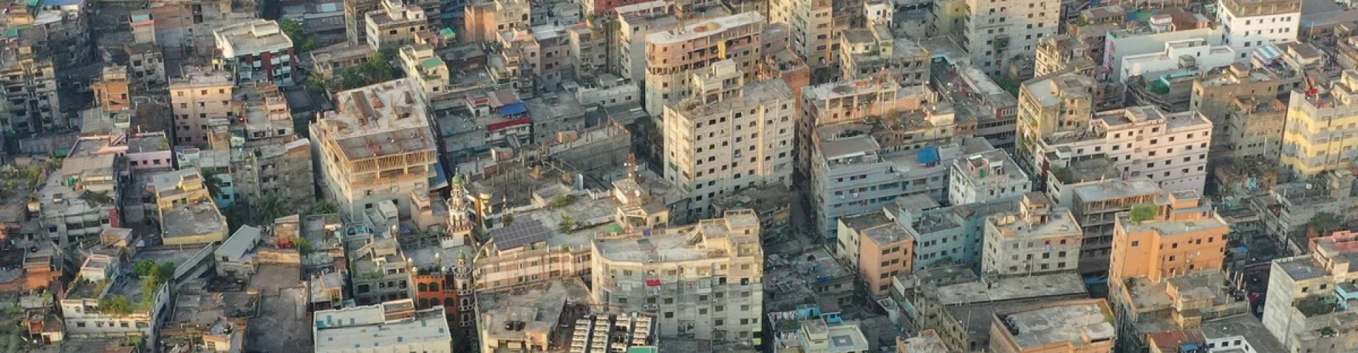 Nighttime cityscape of Dhaka, BD