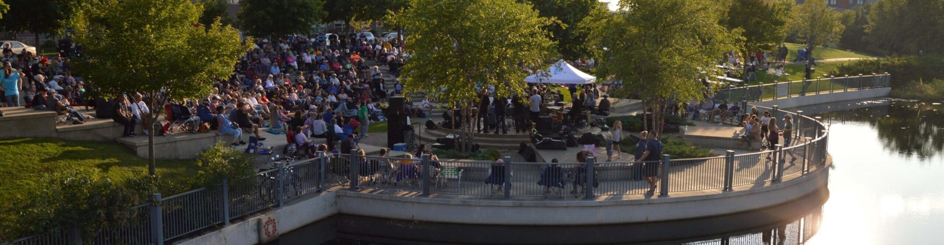 Ramsey nightlife cityscape at night