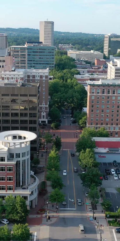 Nightlife ambience in Greenville