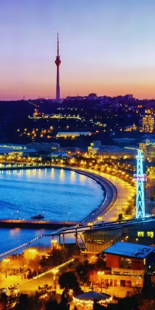 Nightlife ambience in Baku