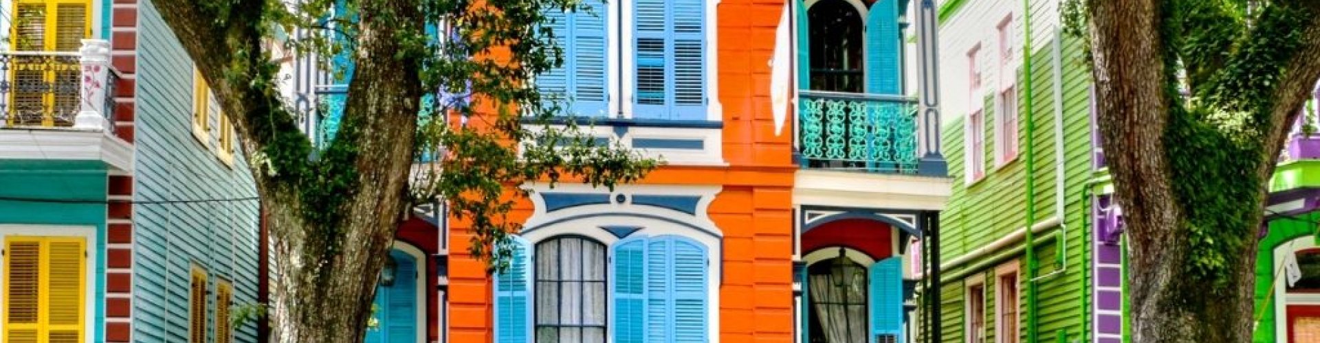 Nightlife landscape in New Orleans, LA, US