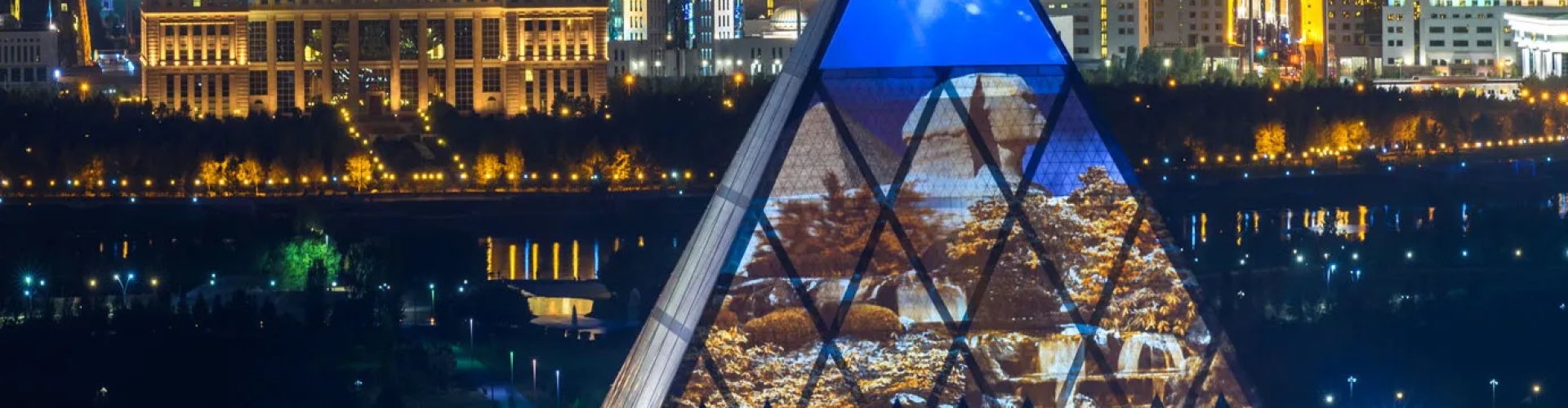 Nightlife landscape in Astana, KZ