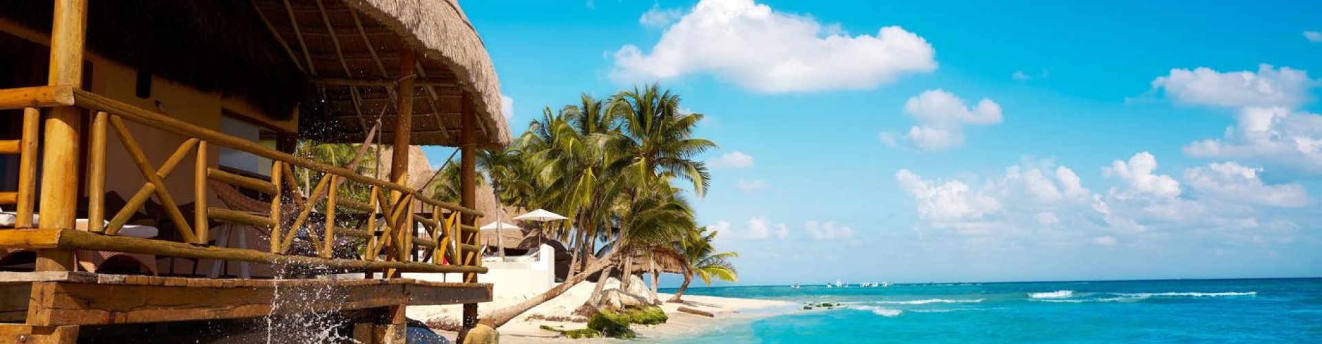 Nighttime skyline and nightlife vibes of Playa del Carmen, MX