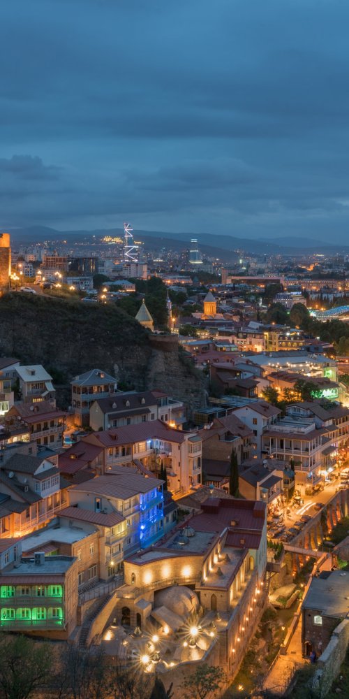 Nightlife ambience in Tbilisi City